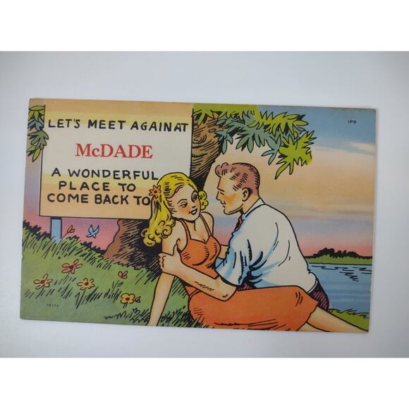 8 VTG Tichnor Texas Postcards McDade Humorous Retro Caricature Unposted - Picture 7 of 11